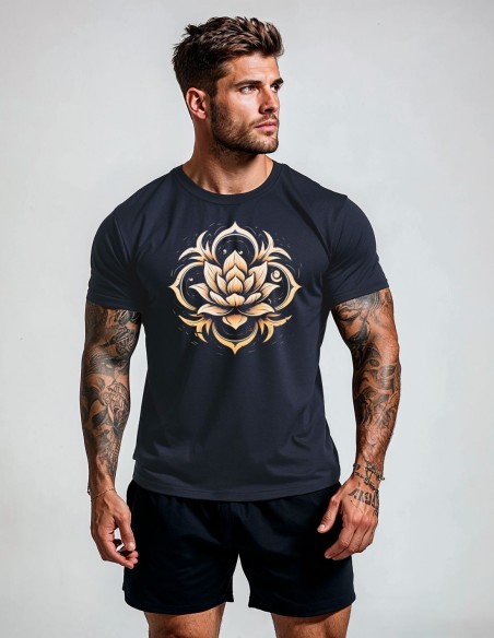 Camiseta Dry Fit UV 50+ Flor de Lótus Sagrada