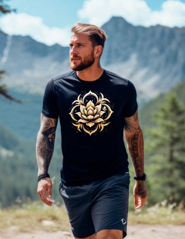 Camiseta Dry Fit UV 50+ Flor de Lótus...