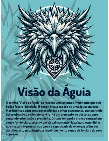 Camiseta Dry Fit UV 50+ Visão da Águia