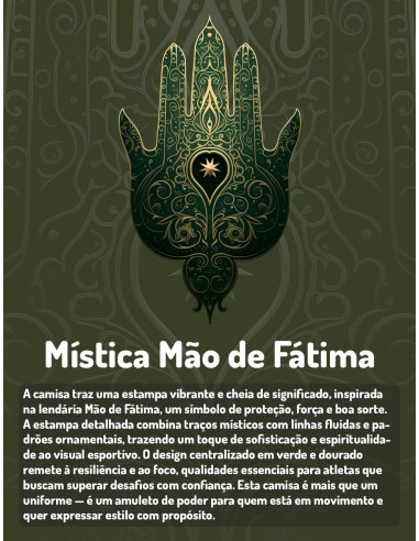 Camiseta Dry Fit UV 50+ Mística Mão...