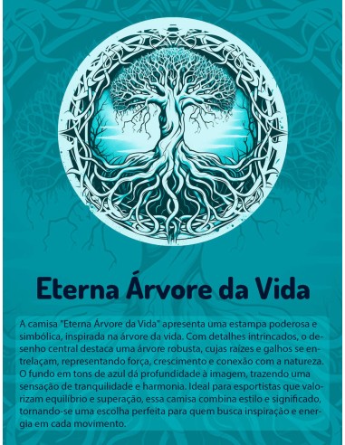 Camiseta Dry Fit UV 50+ Eterna Árvore...