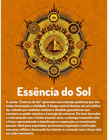 Camiseta Dry Fit UV 50+ Essência do Sol