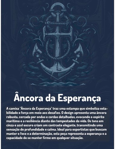 Camiseta Dry Fit UV 50+ Âncora da...