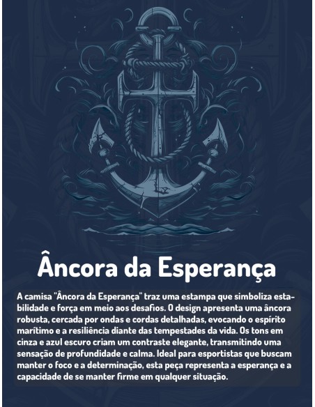 Camiseta Dry Fit UV 50+ Âncora da Esperança