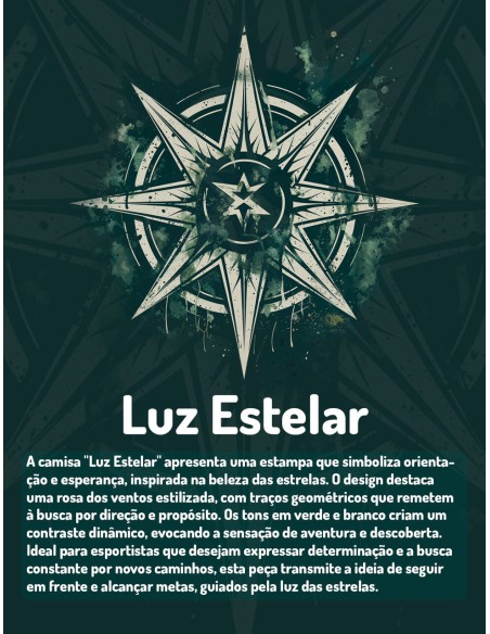 Camiseta Dry Fit UV 50+ Luz Estelar