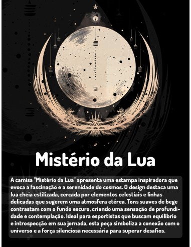 Camiseta Dry Fit UV 50+ Mistério da Lua