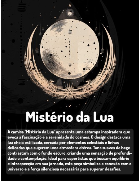 Camiseta Dry Fit UV 50+ Mistério da Lua