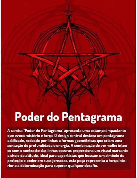 Camiseta Dry Fit UV 50+ Poder do Pentagrama