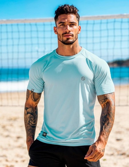 Camiseta Dry Fit UV 50+ Azul Suave