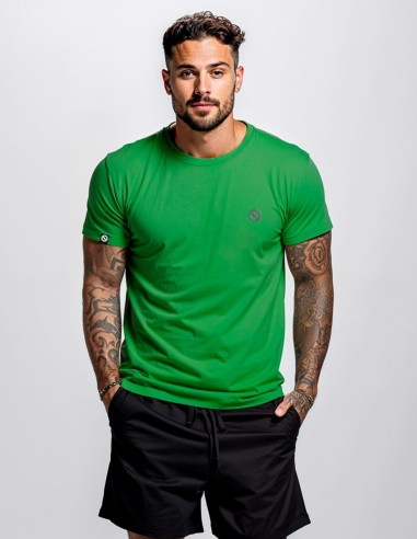 Camiseta Dry Fit UV 50+ Verde Folha...
