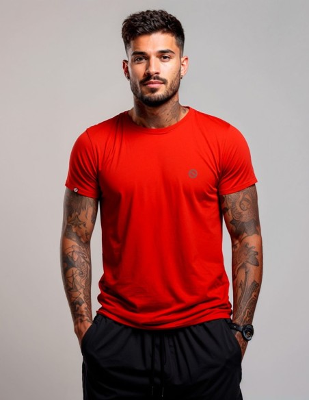 Camiseta Dry Fit UV 50+ Vermelho Brilhante