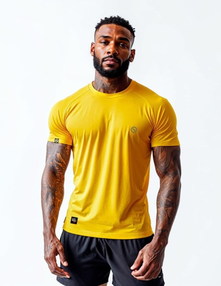 Camiseta Dry Fit UV 50+ Amarelo Sol