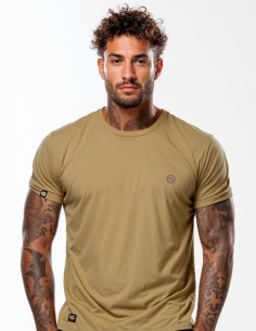 Camiseta Dry Fit UV 50+ Marrom Areia