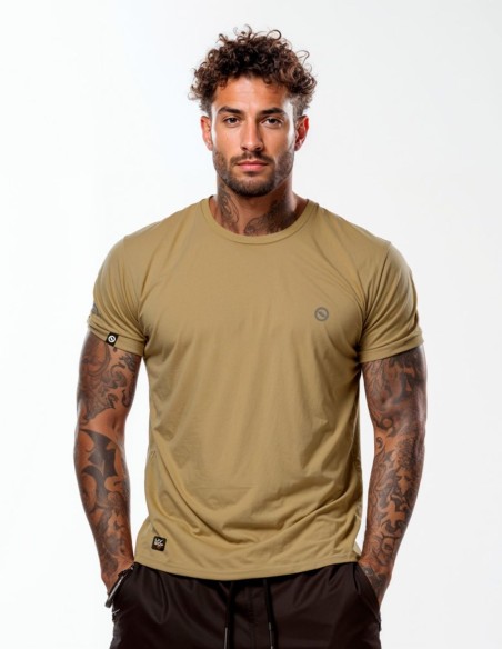 Camiseta Dry Fit UV 50+ Marrom Areia