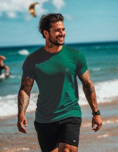Camiseta Dry Fit UV 50+ Verde Militar 2