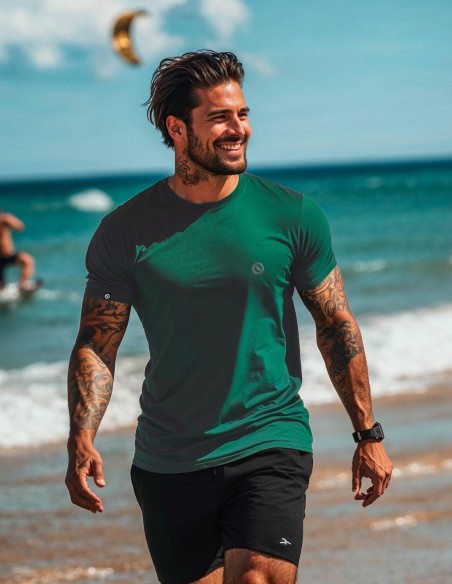 Camiseta Dry Fit UV 50+ Verde Militar