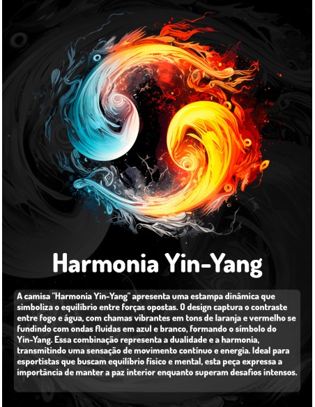 Camiseta Dry Fit UV 50+ Harmonia Yin-Yang